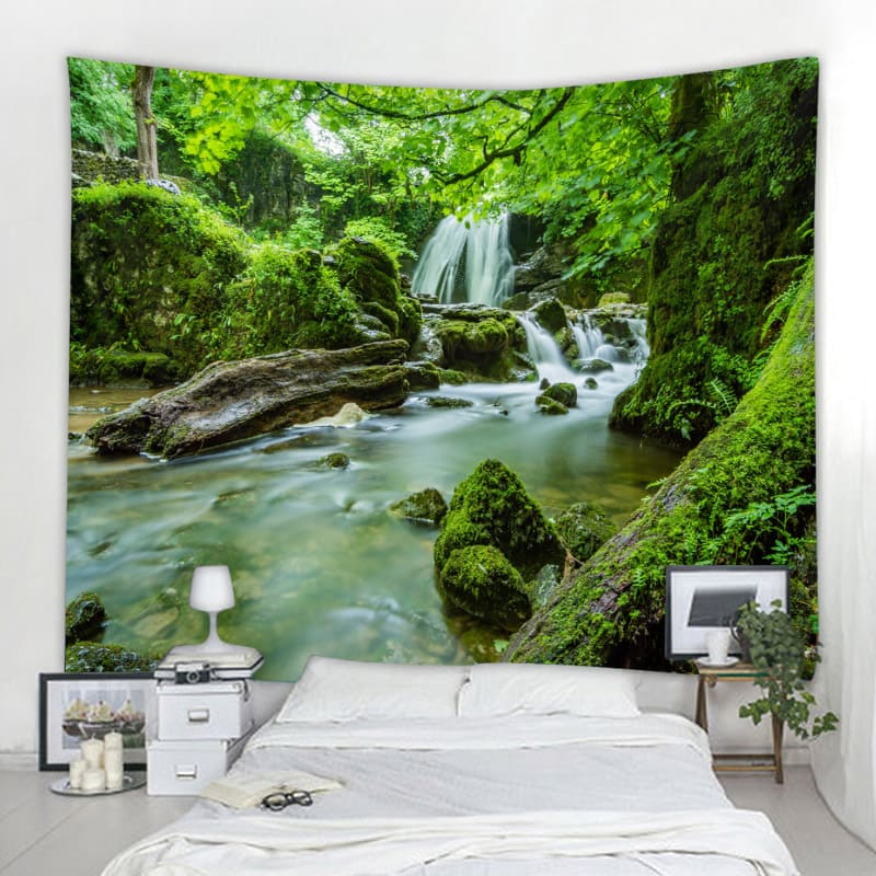 Tenture Murale Foret Verte