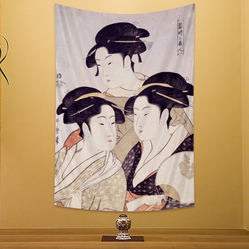 Tenture Murale Geisha Vintage