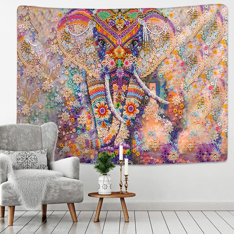 Tenture Murale Éléphant d'Inde
