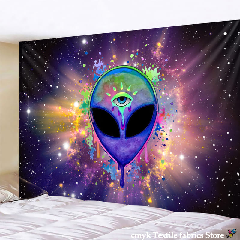 Tenture Murale Psychédélique Extra Terrestre