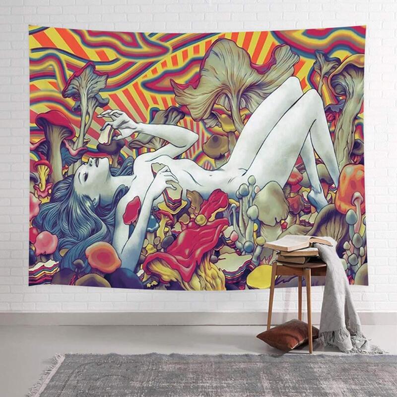 Tenture Murale Psychédélique Femme Sexy